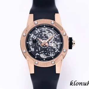 Richard Mille RM 63-01 42.7mm Schwarz Automatik Kautschukarmband 1:1 Clone Watch