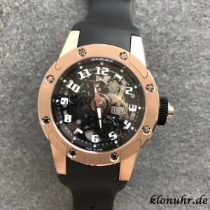 Richard Mille RM 63-01 42.7mm Schwarzes Zifferblatt Automatik Kautschukarmband 1:1 Clone Watch