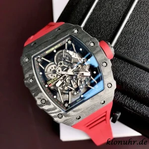 Richard Mille RM35-02 45mm Skeleton Dial Swiss Automatic Kautschukarmband 1:1 Clone Watch