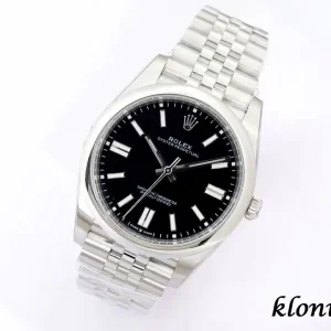 Rolex Oyster Perpetual 41 Black Dial Automatic Metal Bracelet 1:1 Clone Watch