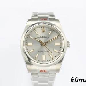 Rolex Oyster Perpetual 41 Silver Dial Automatic Metal Bracelet 1:1 Clone Watch