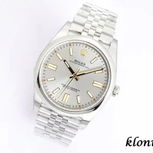 Rolex Oyster Perpetual 41 Silver Dial Automatic Metal Bracelet 1:1 Clone Watch