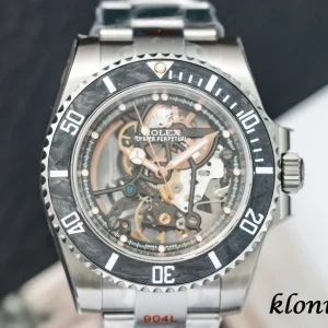 Rolex Submariner 40mm Skeleton Dial Swiss Automatic Metal Bracelet 1:1 Clone Watch
