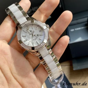 Tag Heuer Aquaracer 35mm White Dial Swiss Quartz Metal Bracelet 1:1 Clone Watch