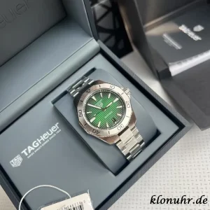 Tag Heuer Aquaracer 40mm Green Dial Automatic Metal Bracelet 1:1 Clone Watch