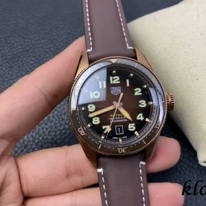 Tag Heuer Autavia 41mm Black Dial Swiss Automatic Leather 1:1 Clone Watch