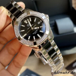 Tag Heuer Aquaracer 35mm Black Dial Swiss Automatic Metalarmband 1:1 Clone Watch
