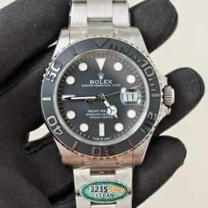 Rolex Yacht-Master 42mm Black Dial Swiss Automatic Metal Bracelet 1:1 Clone Watch